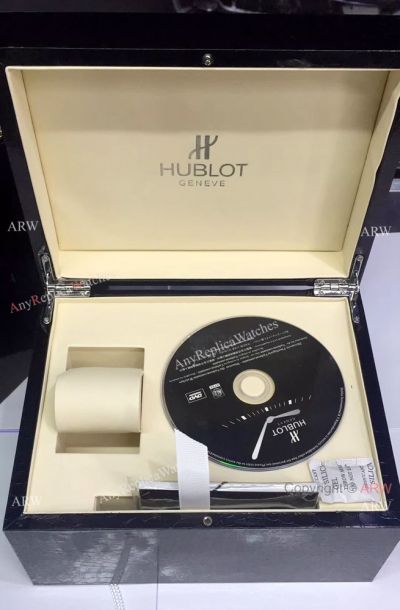 Luxury Copy Hublot Black Watch Box w/ Disk - Hublot Box For Sale